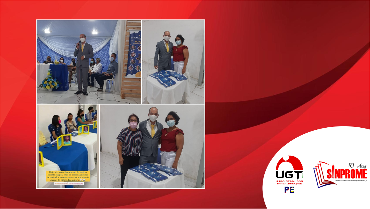 Sinprome participa do lançamento dos nossos autores 2021 da Escola Dom Hélder Câmara