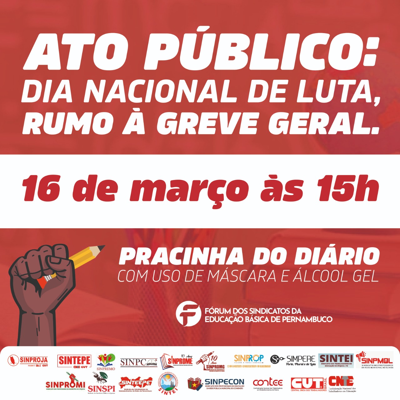 Ato Público: Rumo à Greve Geral