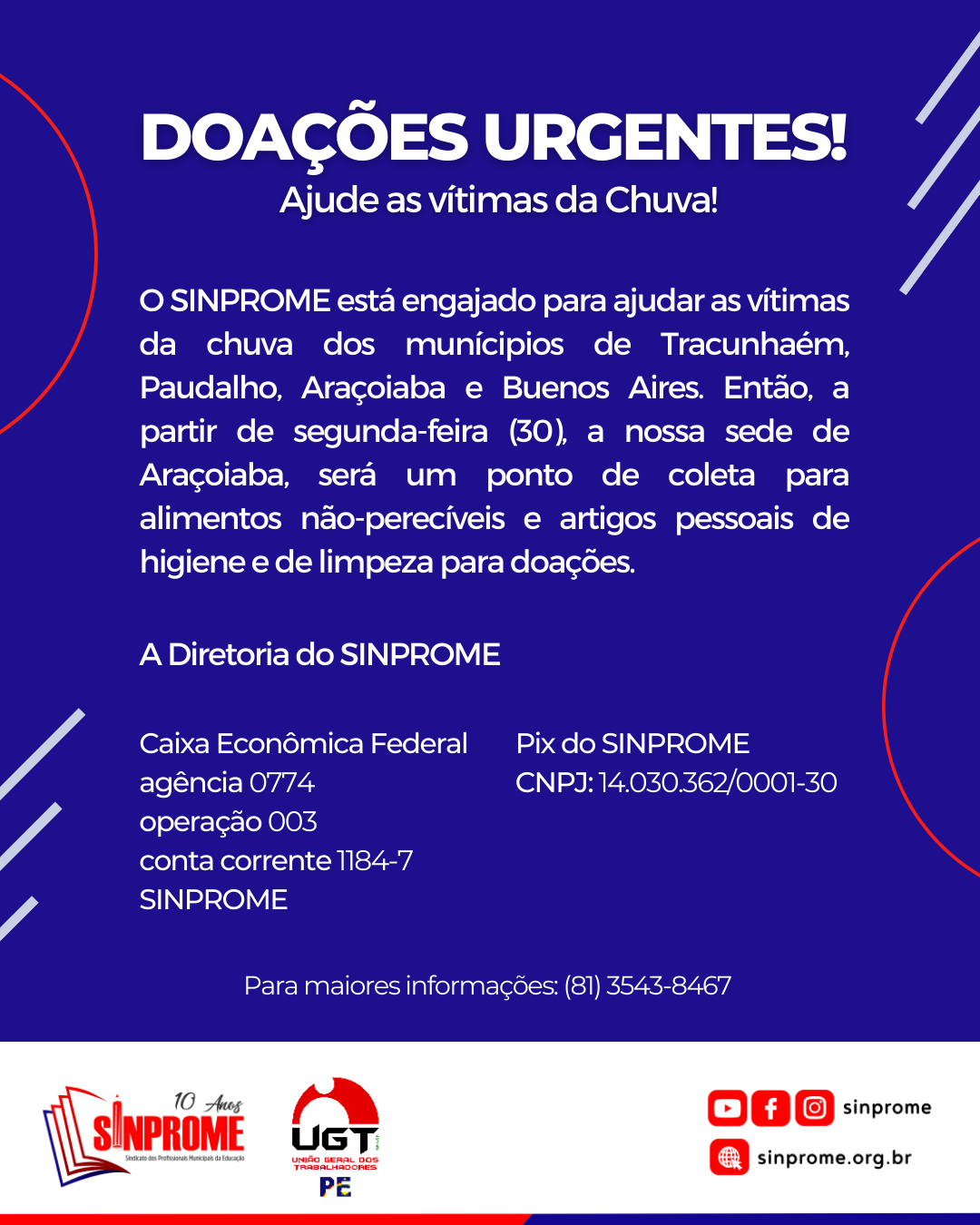 Doações Urgentes