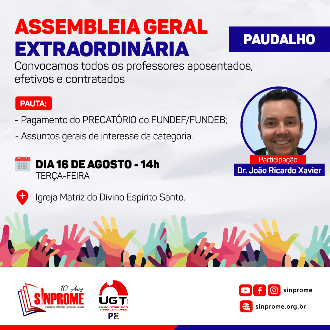 Assembleia Geral Extraordinária – Paudalho