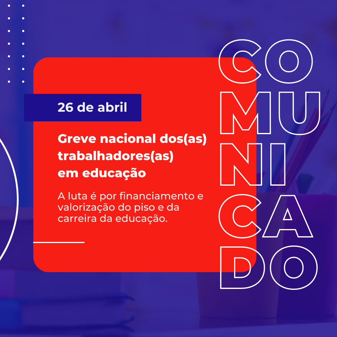 Greve Nacional da Educação – 26/04