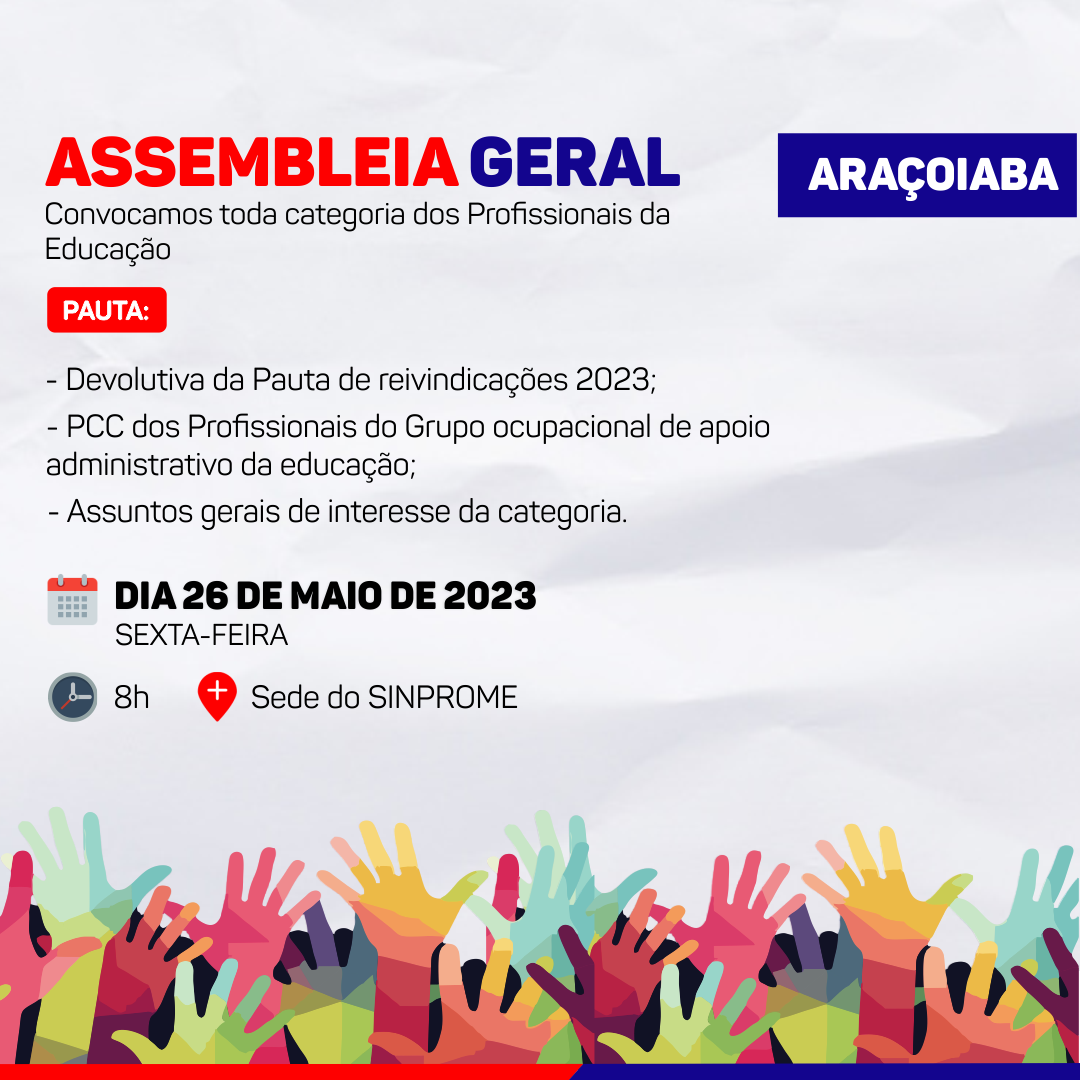 Assembleia Geral – Araçoiaba
