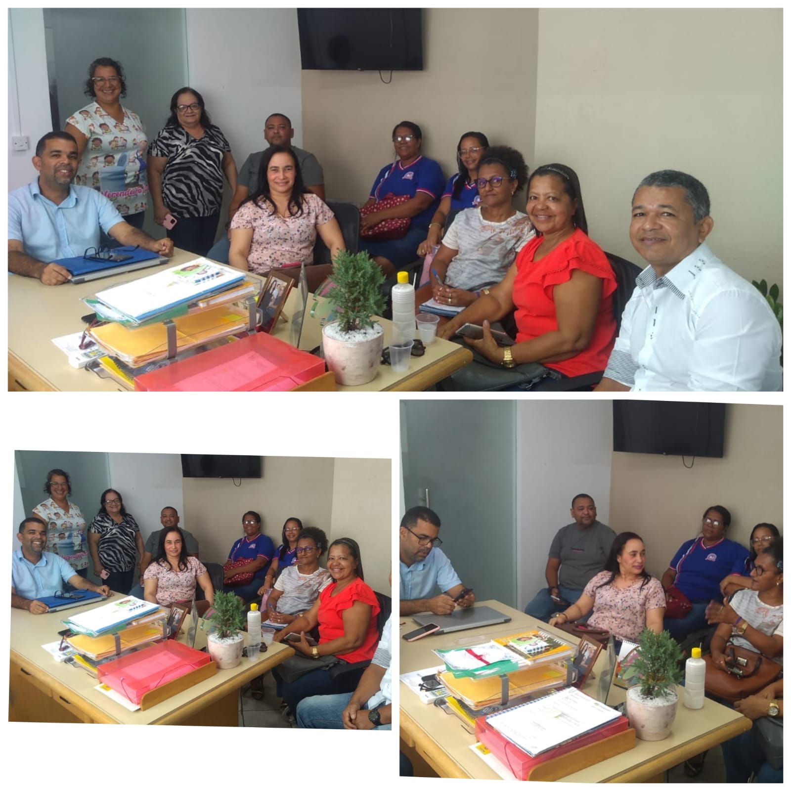 Reunião com a Secretária de Educação Paula Franssinette e o adjunto José Dionísio