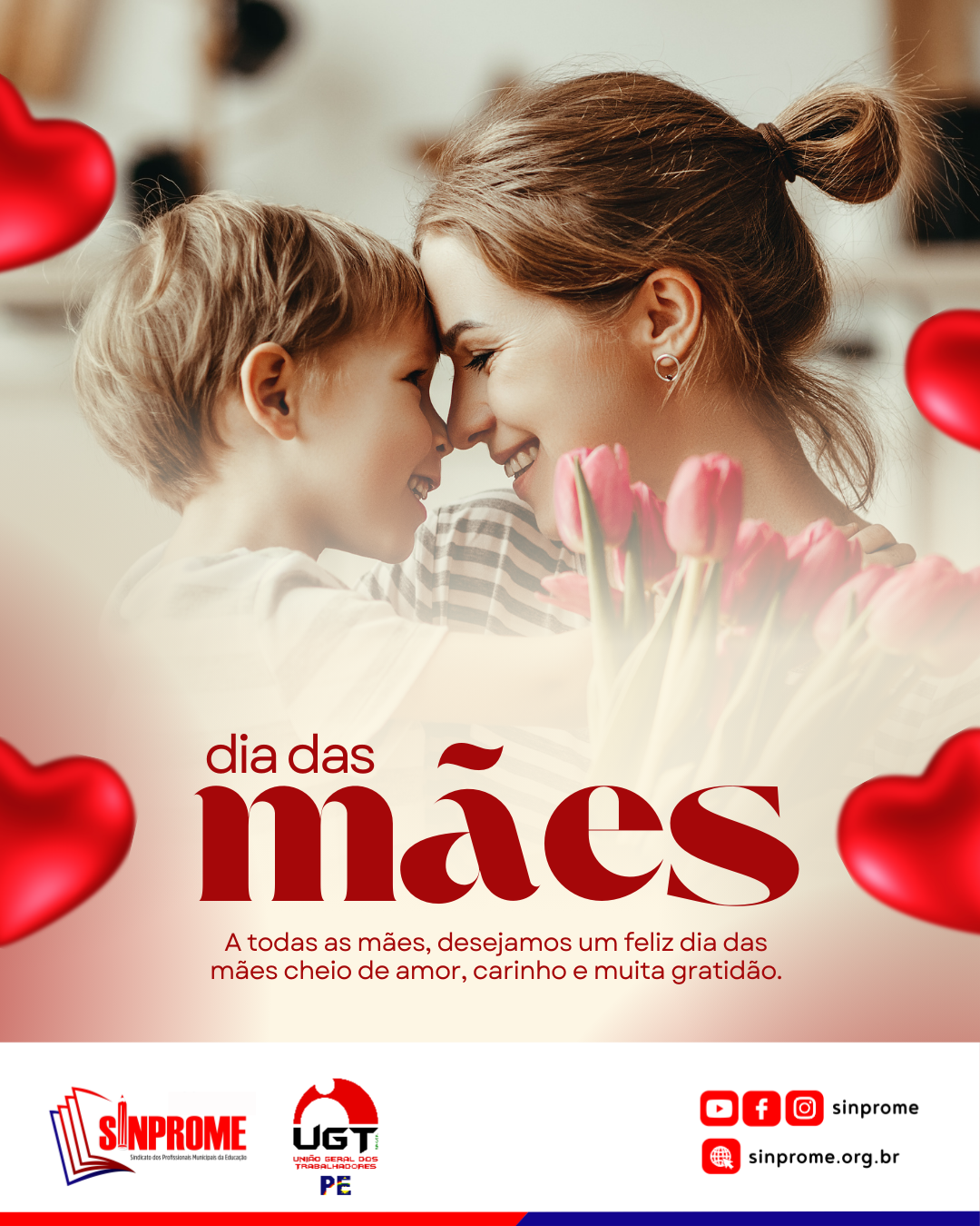 Feliz dia das Mães!