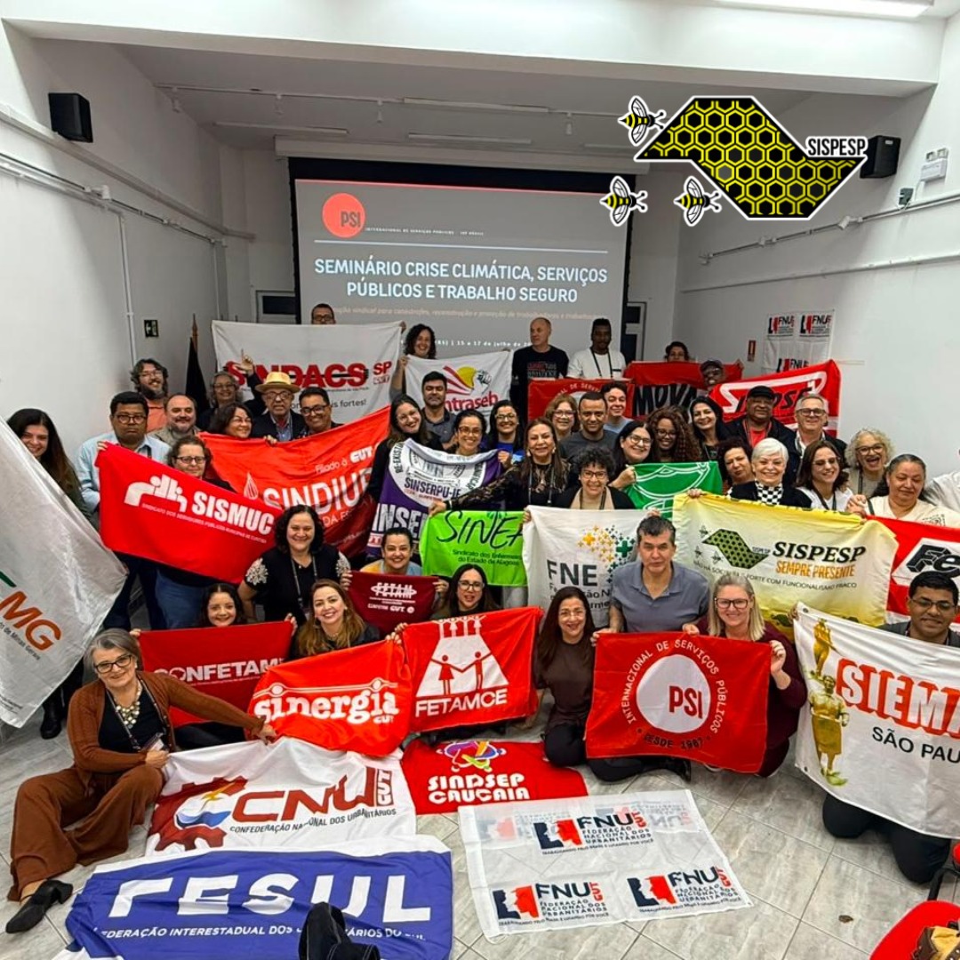 SINPROME presente no Seminário da ISP sobre Crise Climática, Serviços Públicos e Trabalho Seguro